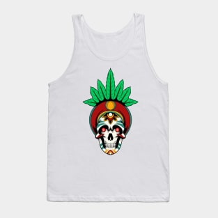 Skull Leaves Tank Top